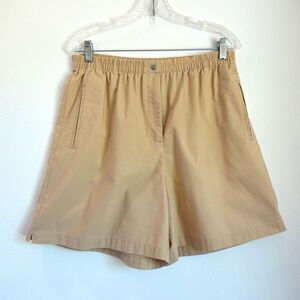 Karen Scott Sport khaki Chino Walking Short Tan Size 14